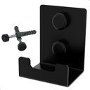 Ver imagem 3 de Cabide Gancho de Parede Toalha Banheiro Preto F.elg