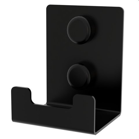 Cabide Gancho de Parede Toalha Banheiro Preto F.elg