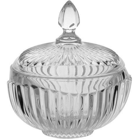 CHARM POTICHE 13x12x12cm CRISTAL ECO TRANSP