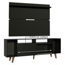 Ver imagem 6 de Rack Madesa Cancun com Pés e Painel para Tv até 65 Polegadas - Preto/preto 8nd8