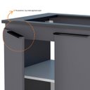 Ver imagem 6 de Armário de Cozinha para Cooktop 5 Bocas Verona Cinza 870mm