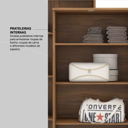 Armário Multiuso 2 Portas 6 Prateleiras Elite - 10 Armário Multiuso 2 Portas 6 Prateleiras Elite - 10