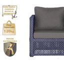 Ver imagem 4 de Mesa Centro e 3 Poltronas Madri Corda Náutica Estofado 11 Trama Original