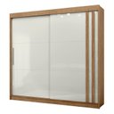 Ver imagem 3 de Guarda Roupa Casal 100% MDF Toquio 2 Portas de Correr 4 Gavetas Espresso Móveis
