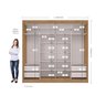 Guarda Roupa Casal 100% MDF Seul 2 Portas de Correr 4 Gavetas Espresso Móveis - 5