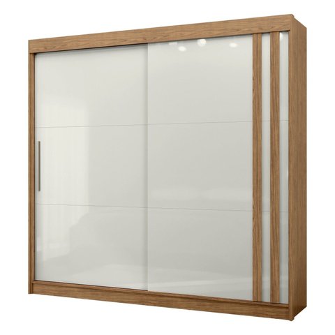 Guarda Roupa Casal 100% MDF Toquio 2 Portas de Correr 4 Gavetas Espresso Móveis