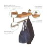 Cabideiro Strassis Design Sd-5005 Champanhe - 7