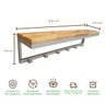 Cabideiro Strassis Design Sd-5005 Champanhe - 6