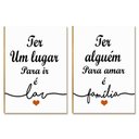 Ver imagem 1 de Placas MDF Frases Lar e Família Amor Casa Parede Moderna A4