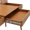 Ver imagem 6 de Escrivaninha Mesa Escritório com Gaveta Nichos e Porta-Canetas Joy 111,2cm MDF Champagne Ma