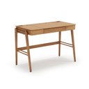 Ver imagem 2 de Escrivaninha Mesa Escritório com Gaveta Nichos e Porta-Canetas Joy 111,2cm MDF Champagne Ma