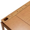 Ver imagem 7 de Escrivaninha Mesa Escritório 111cm Madeira Maciça com Gaveta Nichos e Porta-Canetas Joy