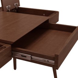 Escrivaninha 111cm Madeira Maciça com Gaveta Nichos e Porta-Canetas Joy  - 6