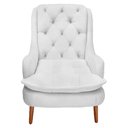 Ver imagem 2 de Poltrona Decorativa Lille Suede Branco - Dominic Decor