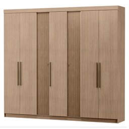 Guarda Roupa Casal 7 Portas 2 Gavetas Atenas Espresso Móveis - 3