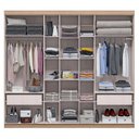 Ver imagem 2 de Guarda Roupa Casal 7 Portas 2 Gavetas Atenas Espresso Móveis