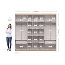 Ver imagem 4 de Guarda Roupa Casal 7 Portas 2 Gavetas Atenas Espresso Móveis