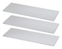 Ver imagem 1 de Kit 3 Prateleiras Reta Mdf Branca Suporte Invisível