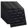 Papel Parede Tijolinho Painel 3d Tijolo Preto Placa Auto Adesivo 77x70cm Revestimento Espuma Autocol - 3