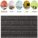 Ver imagem 6 de Papel Parede Tijolinho Painel 3d Tijolo Preto Placa Auto Adesivo 77x70cm Revestimento Espuma Autocol