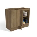 Ver imagem 2 de Balcão de Canto Cozinha Botanic 98cm 01 Porta M625 Kappesberg - Nogueira/verde Oliva