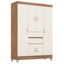 Ver imagem 2 de Guarda Roupa Casal 6 Portas 2 Gavetas Ecom Ii Bege/Amendola Touch/Off White