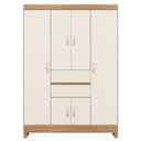 Ver imagem 3 de Guarda Roupa Casal 6 Portas 2 Gavetas Ecom Ii Bege/Amendola Touch/Off White