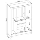 Ver imagem 5 de Guarda Roupa Casal 6 Portas 2 Gavetas Ecom Ii Bege/Amendola Touch/Off White