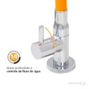 Ver imagem 4 de Torneira Cozinha Mesa Silicone Laranja C61 Arejador Fixo