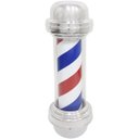 Ver imagem 2 de 2 Barber Pole Poste Barbearia Giratório Iluminado 55cm Pequeno Barbeiro Colorido Megan Sb55 - 220v