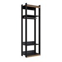 Ver imagem 4 de Conjunto 2 Módulos Closet Cabideiro com Cômoda 6 Gavetas Amber 