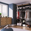 Ver imagem 1 de Conjunto 2 Módulos Closet Cabideiro com Cômoda 6 Gavetas Amber 