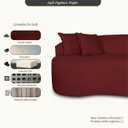 Ver imagem 2 de Sofá Orgânico 2 Lugares Curvo Feijão Design Elegante Suede