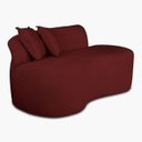 Ver imagem 5 de Sofá Orgânico 2 Lugares Curvo Feijão Design Elegante Suede