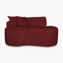 Ver imagem 3 de Sofá Orgânico 2 Lugares Curvo Feijão Design Elegante Suede