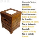 Ver imagem 3 de Banco Madeira Volpi Baú com Ladrilho Hidráulico Azulejo - A1