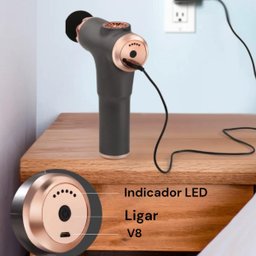 Massageador Elétrico Pistola 20 Níveis Tensão Alívio Rápido - 5