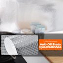 Ver imagem 3 de Papel de Parede Adesivo Cozinha Alta Temperatura Prata Quadradinhos