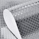 Ver imagem 5 de Papel de Parede Adesivo Cozinha Alta Temperatura Prata Quadradinhos