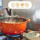 Ver imagem 7 de Papel de Parede Adesivo Cozinha Alta Temperatura Prata Quadradinhos