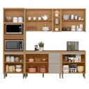 Ver imagem 6 de Cozinha Modulada Allure Linea Brasil 5 Peças A01m4 Jequitiba/gris Fosco