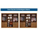 Ver imagem 2 de Guarda Roupa Casal 6 Portas 8 Gavetas Himalaia Móveis Novo Horizonte - Cumaru Fendi