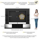 Ver imagem 3 de Estante com Suporte TV 65" Portas c/ Espelho Oslo Multimóveis V3382