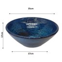 Ver imagem 3 de Cuba Ceramica Esmaltada Turquesa