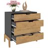Cômoda 4 Gavetas Madeira com Pés Wood - 4