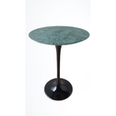Ver imagem 3 de Mesa Saarinen Lateral de 41cm de Diâmetro, Tampo em Mármore Verde Guatemala.