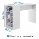 Ver imagem 3 de Bancada Balcão Gourmet Mesa Carvalho/Canela - Arte Cas Bancada Gourmet