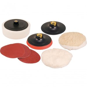 Jogo Lixamento e Polimento 7" Rosca M14 C/8 Peças - Vonder