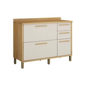 Balcão Cozinha 3 Portas 2 Gavetas 120cm Torino Valdemoveis