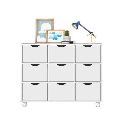 Nicho Organizador Maia c/ 9 Gavetas Branco